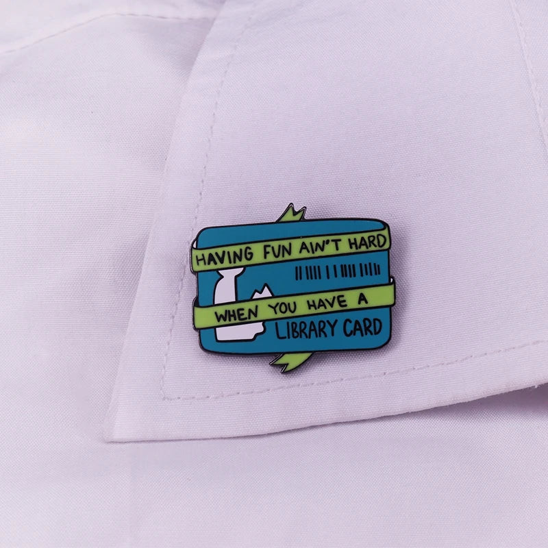 Bibliophile Book Lover Bookish Introvert Lapel Pin