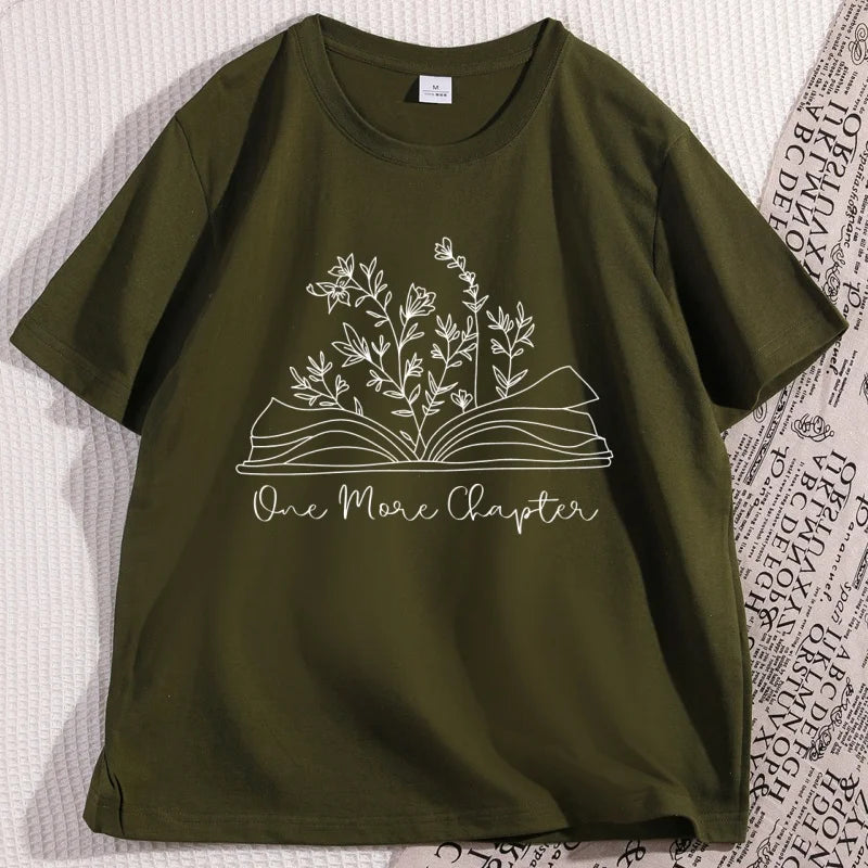Just One More Chapter Tee – Cozy Book Lover Shirt