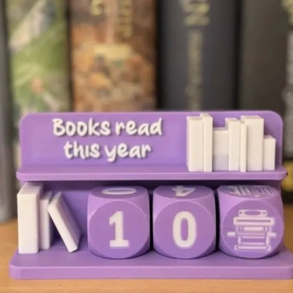 Books Read Tracker – Book Lover Reading Counter Shelf Decor
