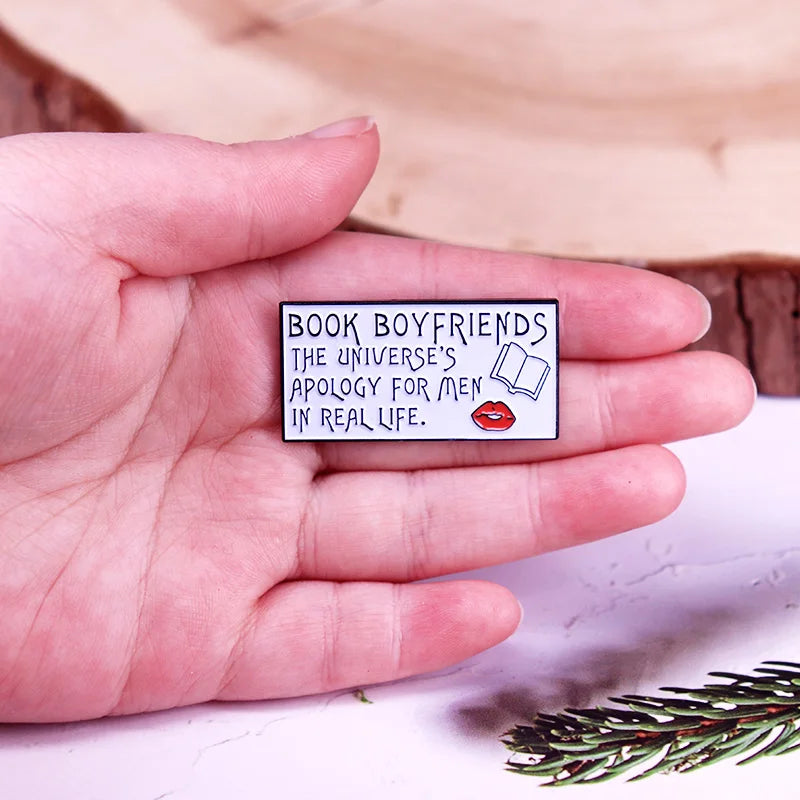“Book Boyfriends Are Better” Enamel Pin