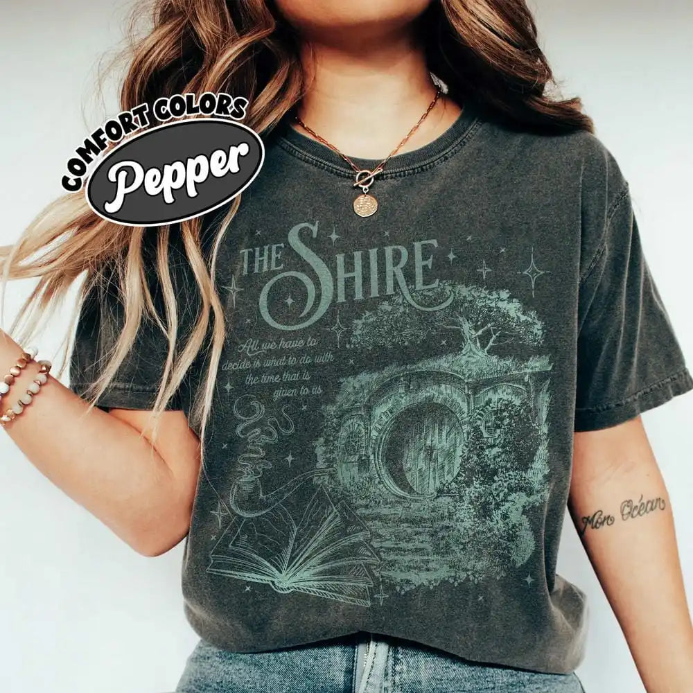 Cozy Fantasy Cottage Tee – Aesthetic Book Lover Shirt