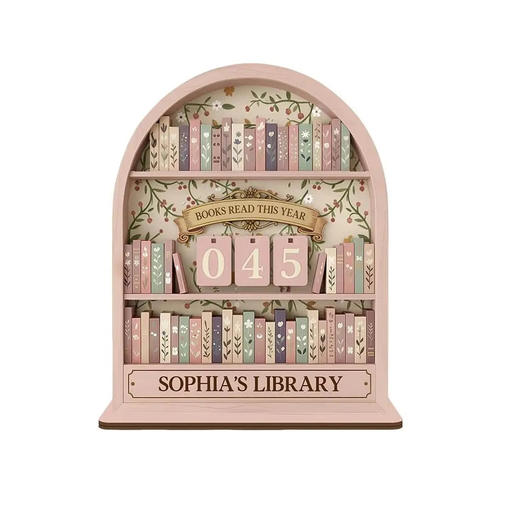 Aesthetic Books Read Tracker – Book Lover Shelf Decor