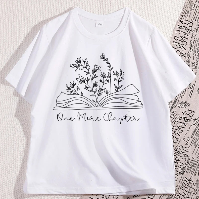 Just One More Chapter Tee – Cozy Book Lover Shirt
