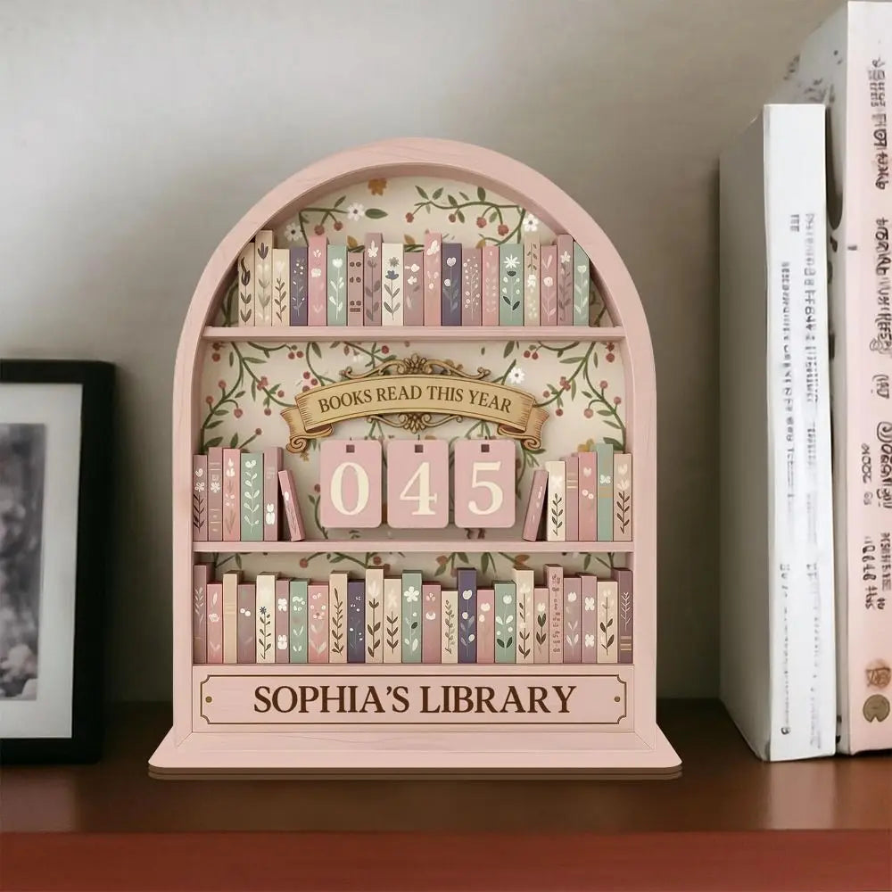 Aesthetic Books Read Tracker – Book Lover Shelf Decor