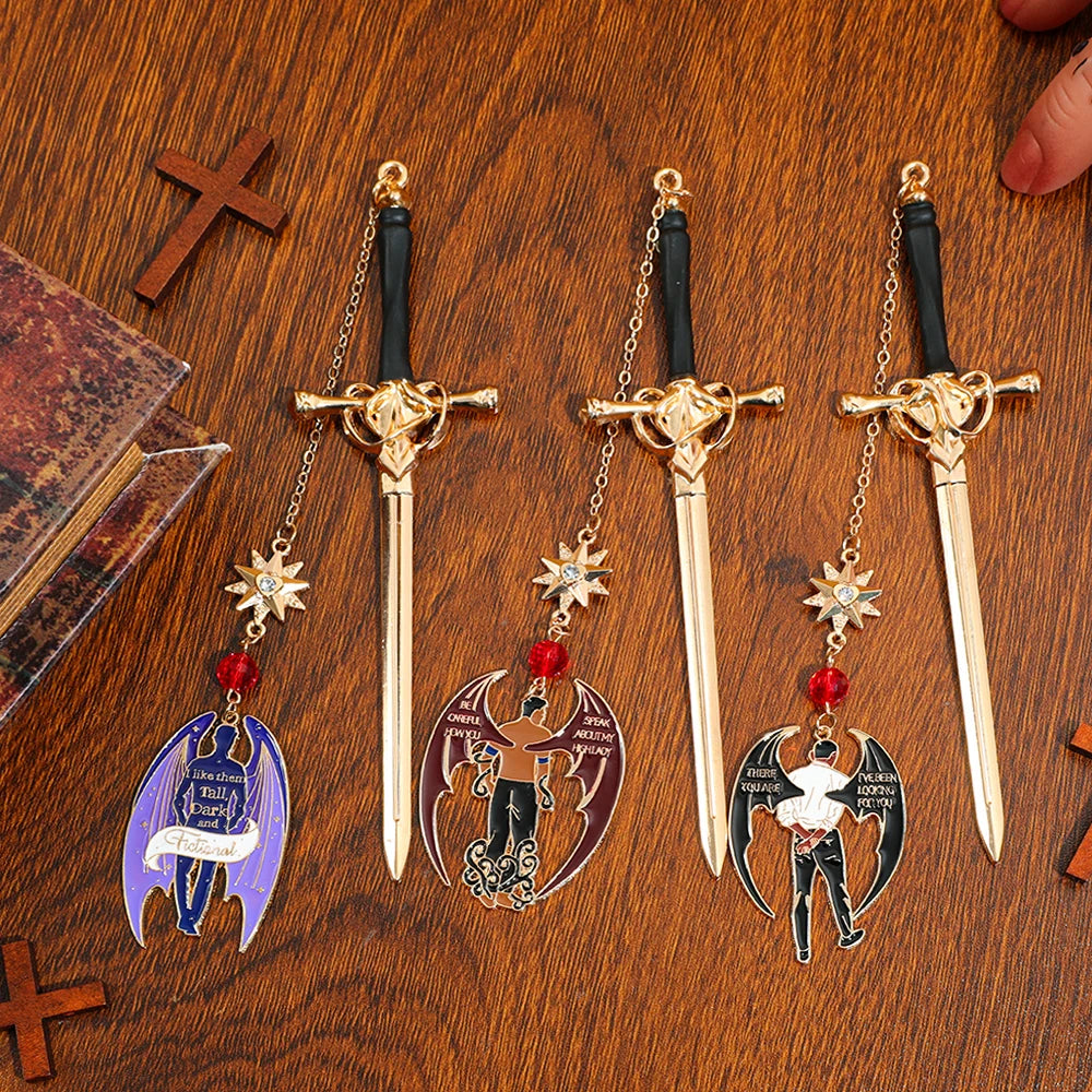 Dark Fantasy Sword Bookmark Charm | Bookish Reader Gift