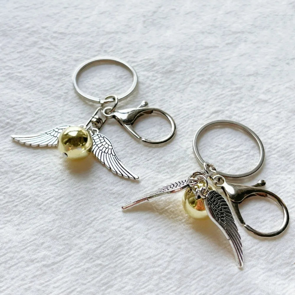 Winged Orb Fantasy Keychain