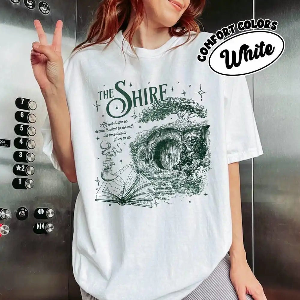 Cozy Fantasy Cottage Tee – Aesthetic Book Lover Shirt