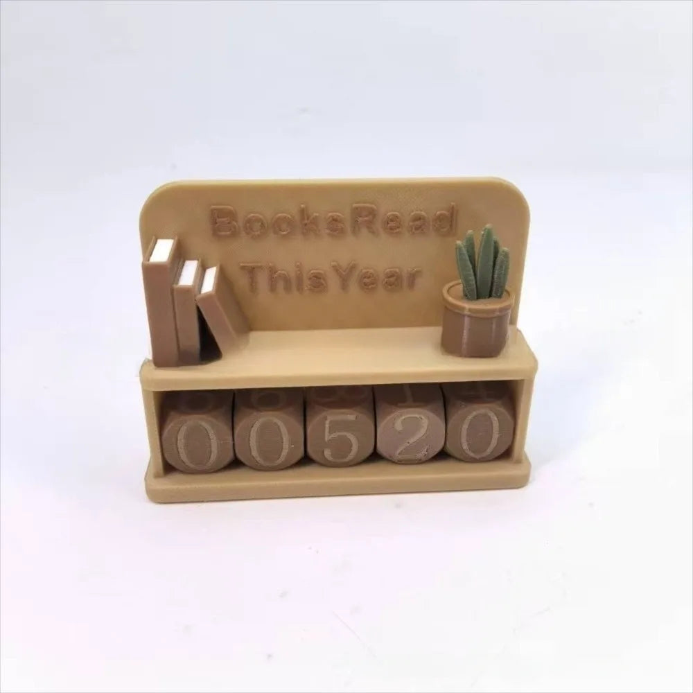 Books Read Tracker – Book Lover Reading Counter Shelf Decor
