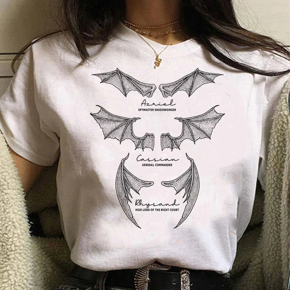 Fantasy Reader Graphic Tee – Dark Academia Bookish Shirt, Romantasy Aesthetic Top