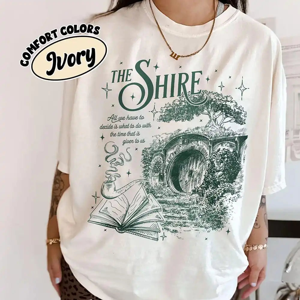 Cozy Fantasy Cottage Tee – Aesthetic Book Lover Shirt