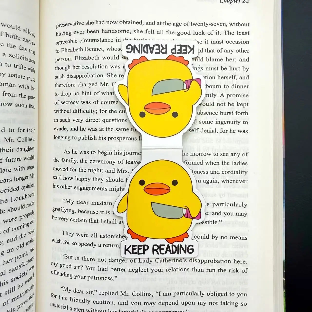 Keep Reading Duck Bookmark Cute Book Lover Gift