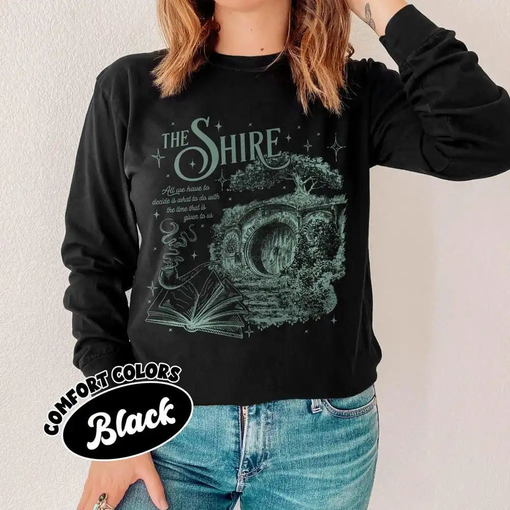 Cozy Fantasy Cottage Tee – Aesthetic Book Lover Shirt