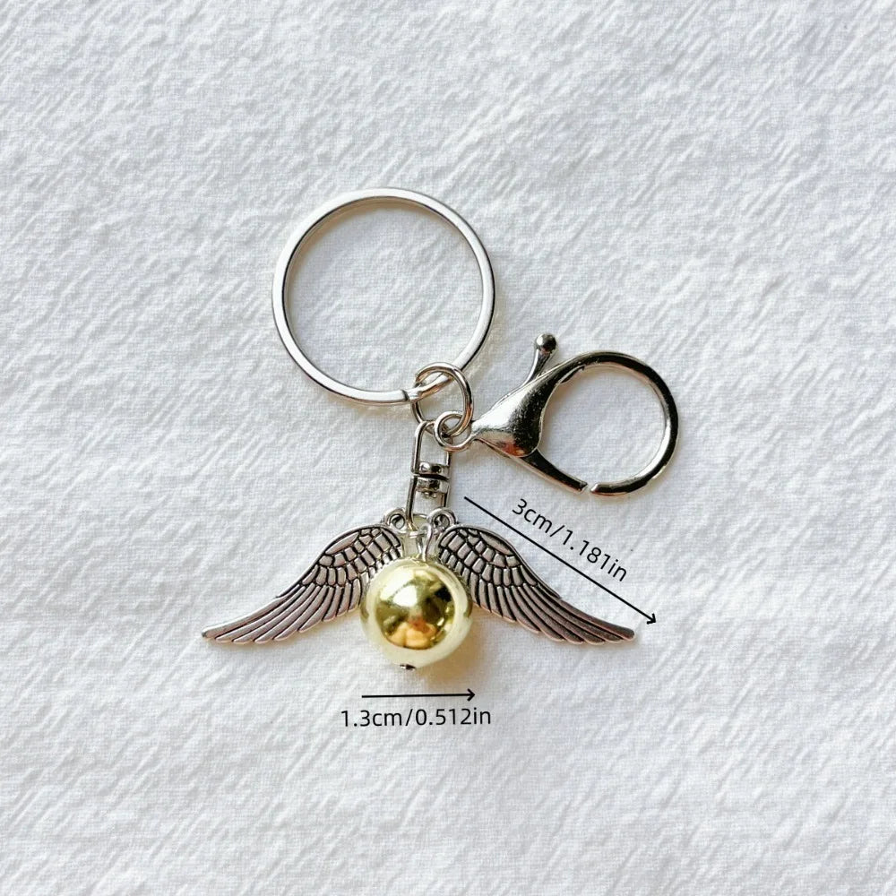 Winged Orb Fantasy Keychain