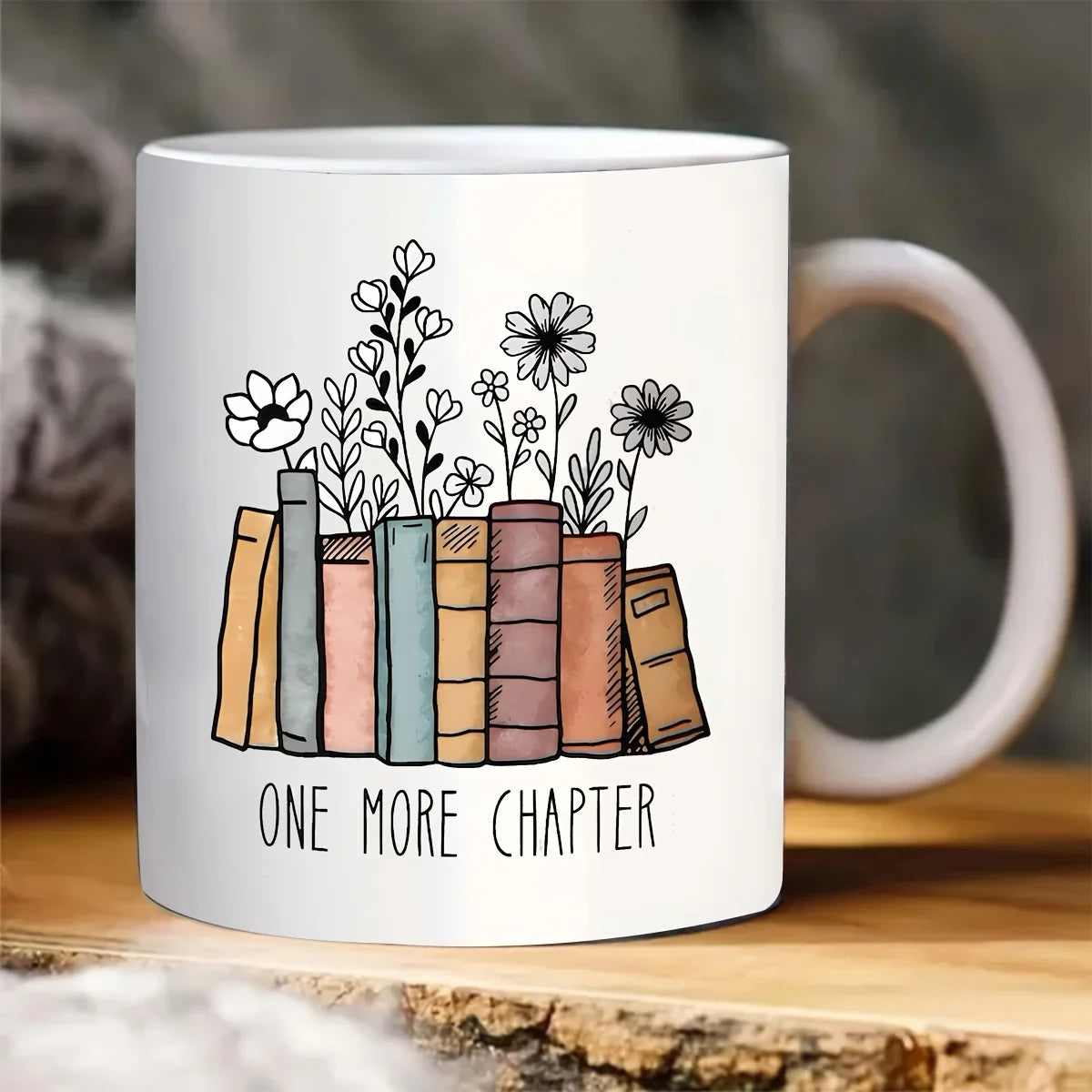 One More Chapter Mug – Cozy Book Lover Gift