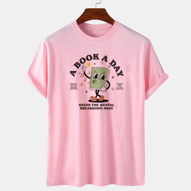A Book a Day Bookworm Graphic Tee