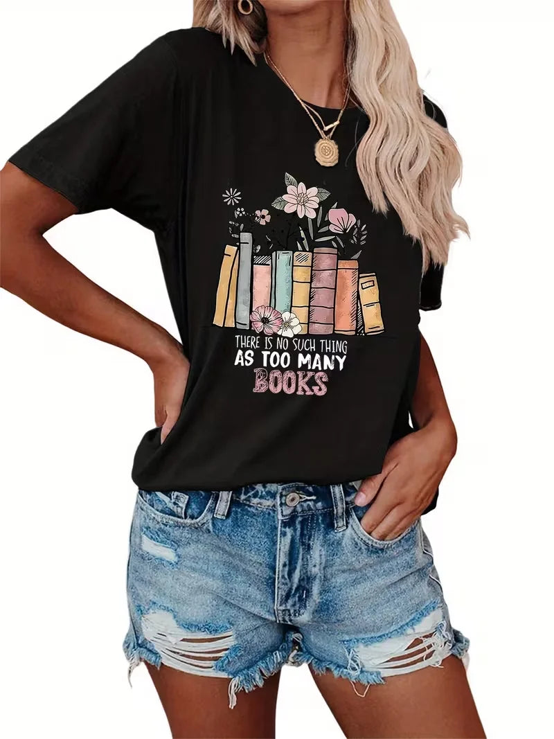 I Like Books More Than People Tee – Funny Book Lover Shirt