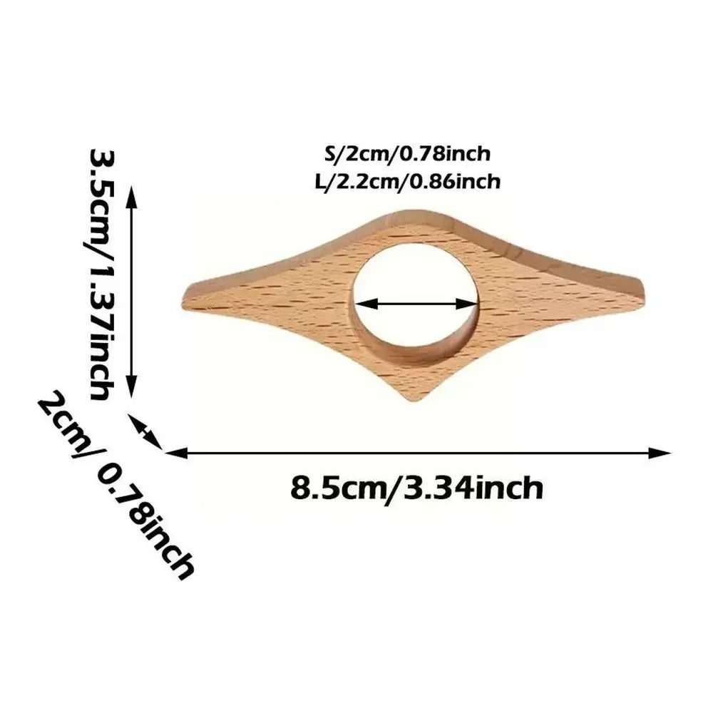 Wooden Thumb Bookmark One-Hand Reading Page Holder