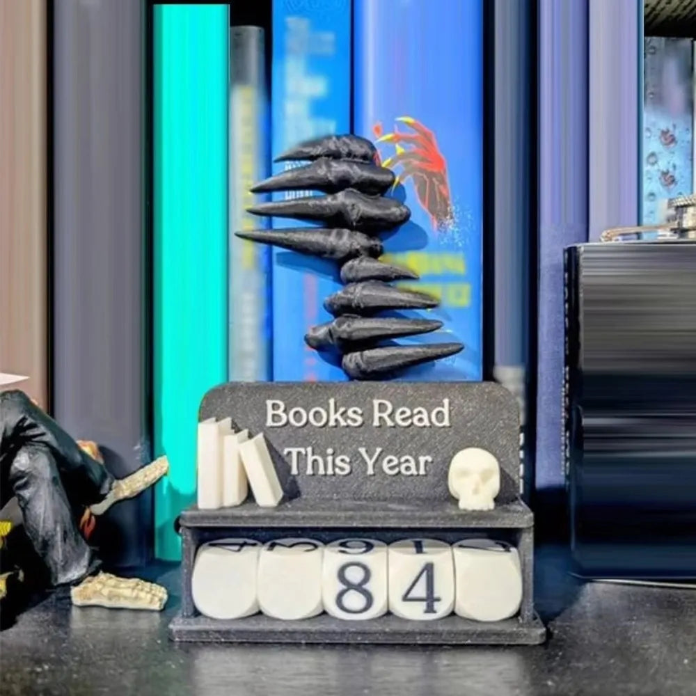 Books Read Tracker – Book Lover Reading Counter Shelf Decor