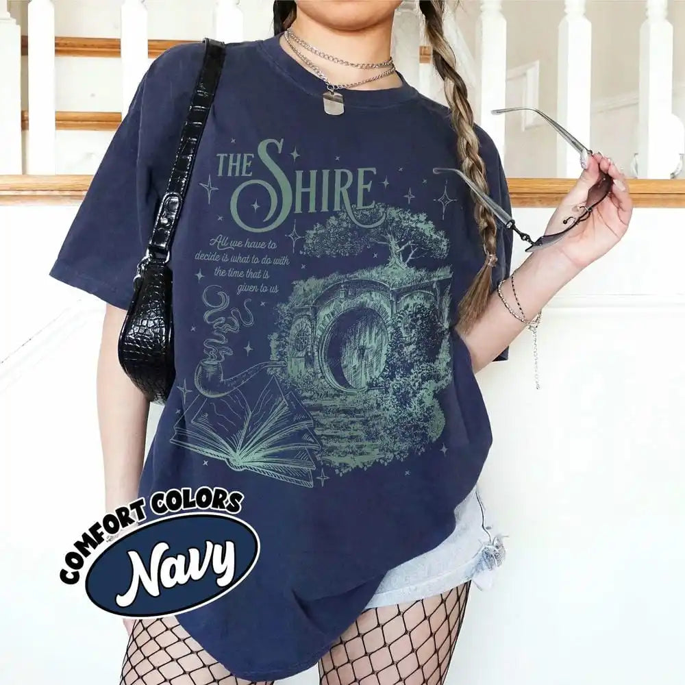 Cozy Fantasy Cottage Tee – Aesthetic Book Lover Shirt