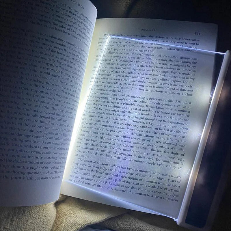 Flat Panel LED Reading Light – Eye-Friendly Book Light
