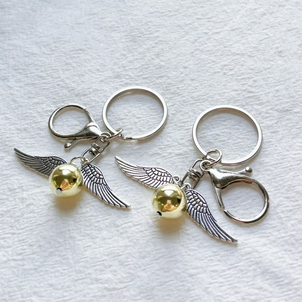 Winged Orb Fantasy Keychain