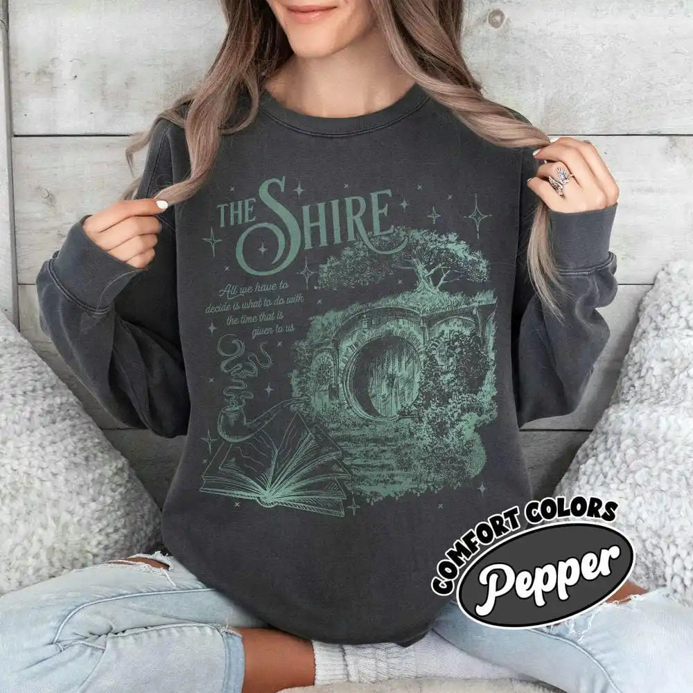 Cozy Fantasy Cottage Tee – Aesthetic Book Lover Shirt