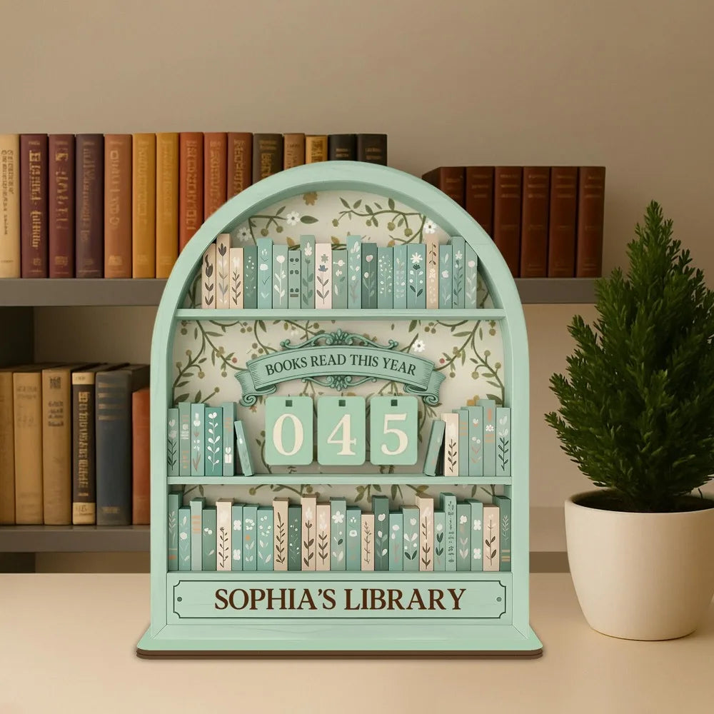 Aesthetic Books Read Tracker – Book Lover Shelf Decor