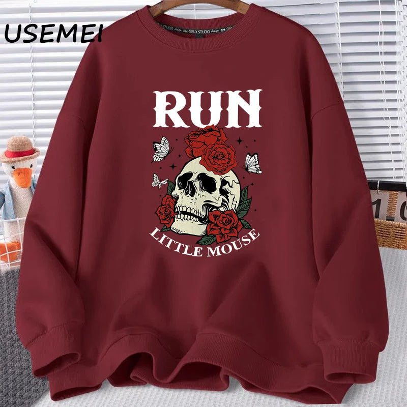 Run Little Mouse Sweatshirt | Dark Romance Book Lover Crewneck