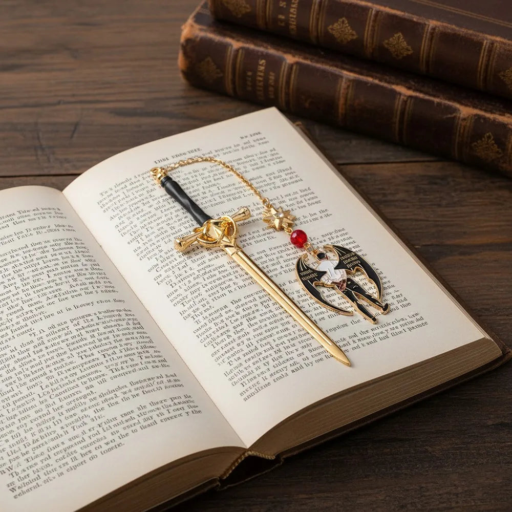 Dark Fantasy Sword Bookmark Charm | Bookish Reader Gift