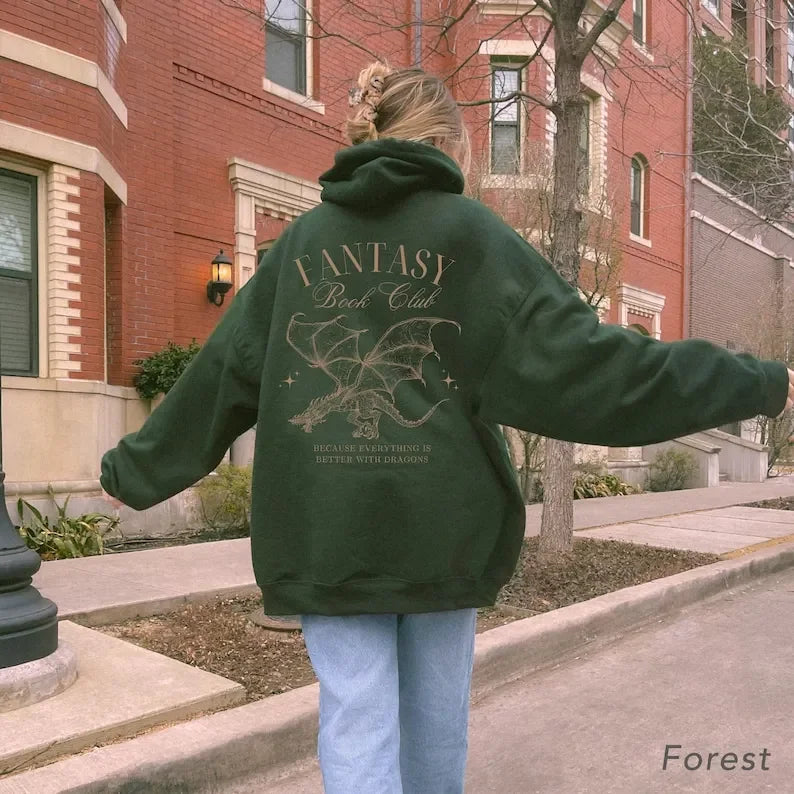 Fantasy Book Club Dragon Hoodie