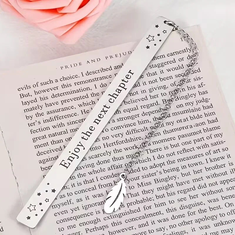 Stainless Steel Bookmark Engraved Gift for Readers