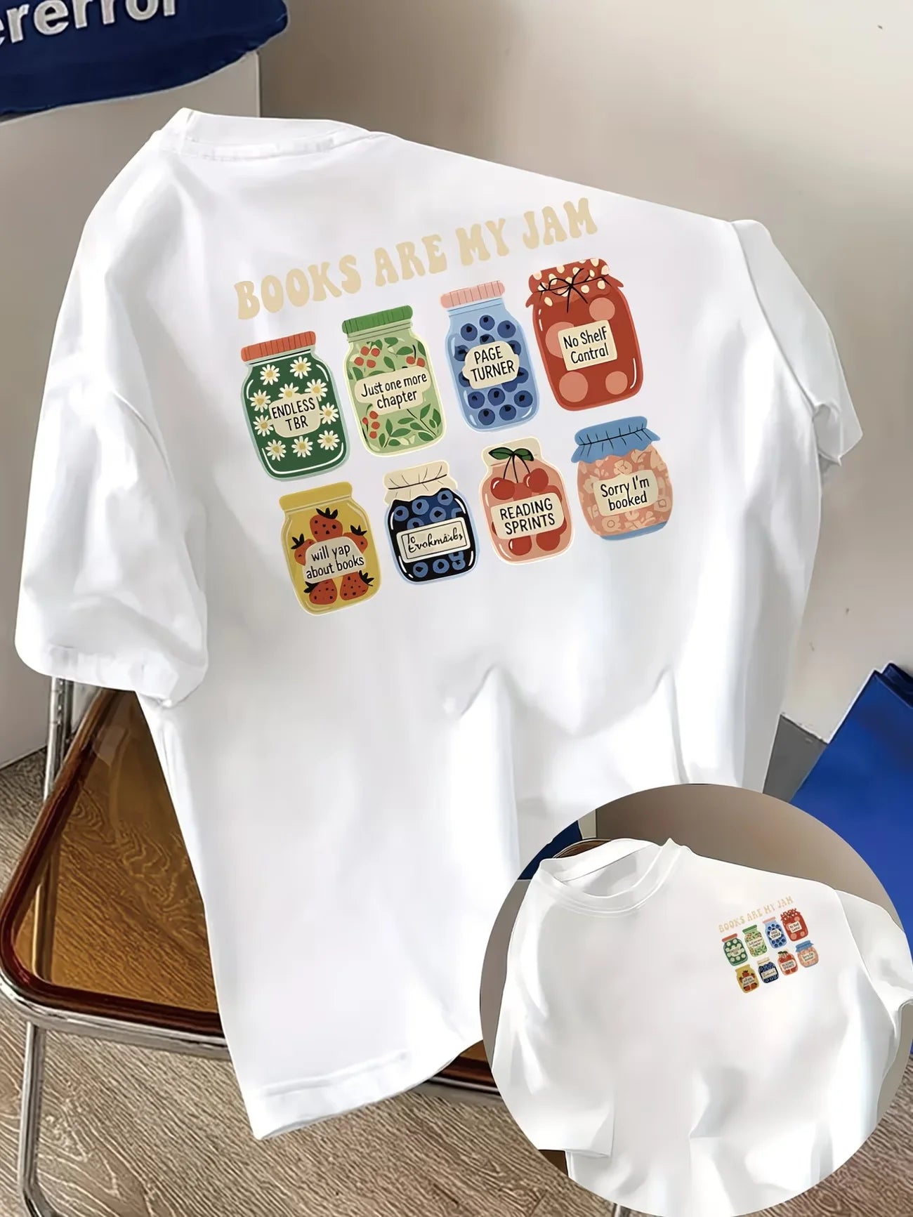 Books Are My Jam Tee – Cute Book Lover Shirt
