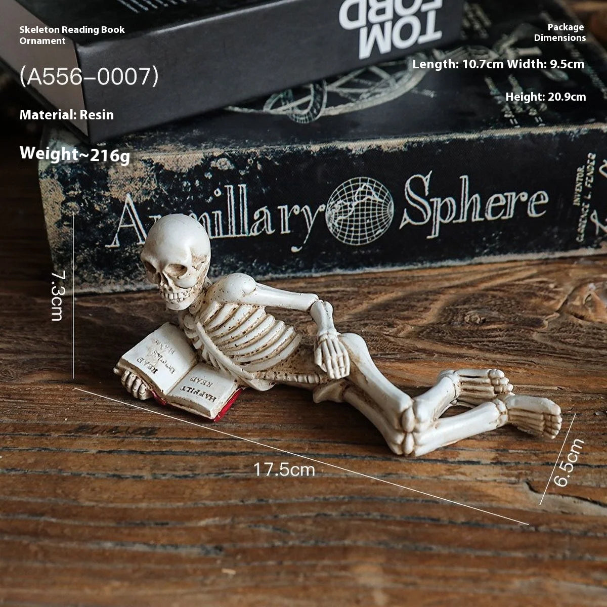 Nordic Reading Figurine – Minimalist Book Lover Decor