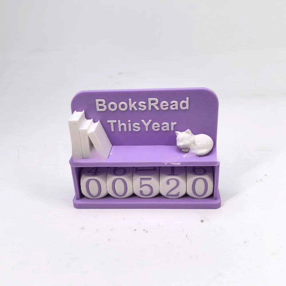 Books Read Tracker – Book Lover Reading Counter Shelf Decor