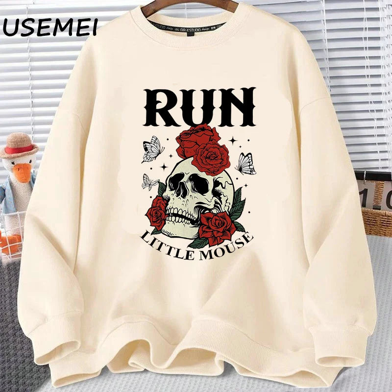 Run Little Mouse Sweatshirt | Dark Romance Book Lover Crewneck