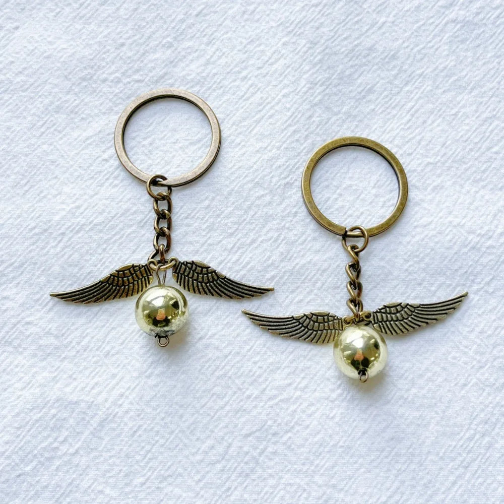 Winged Orb Fantasy Keychain