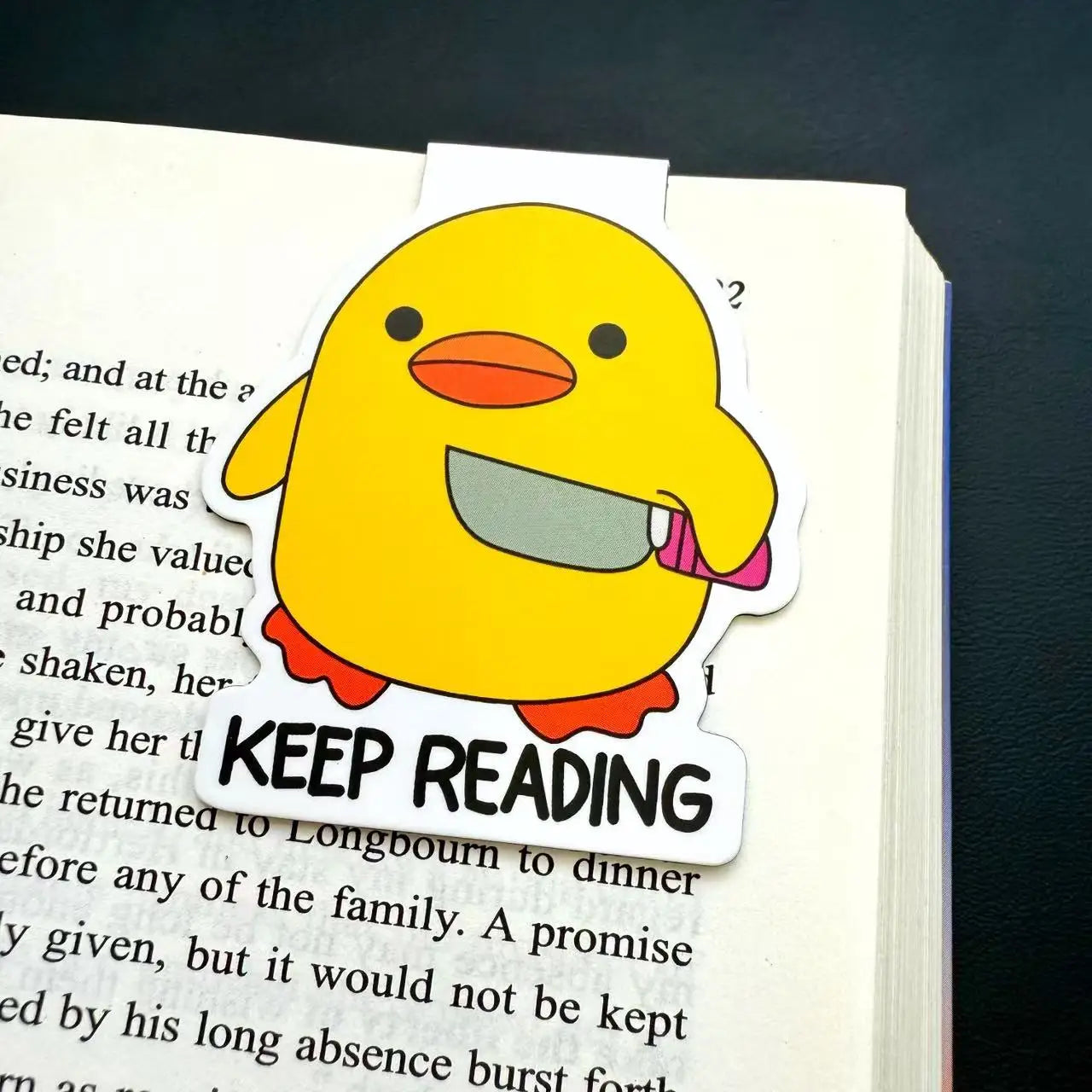 Keep Reading Duck Bookmark Cute Book Lover Gift