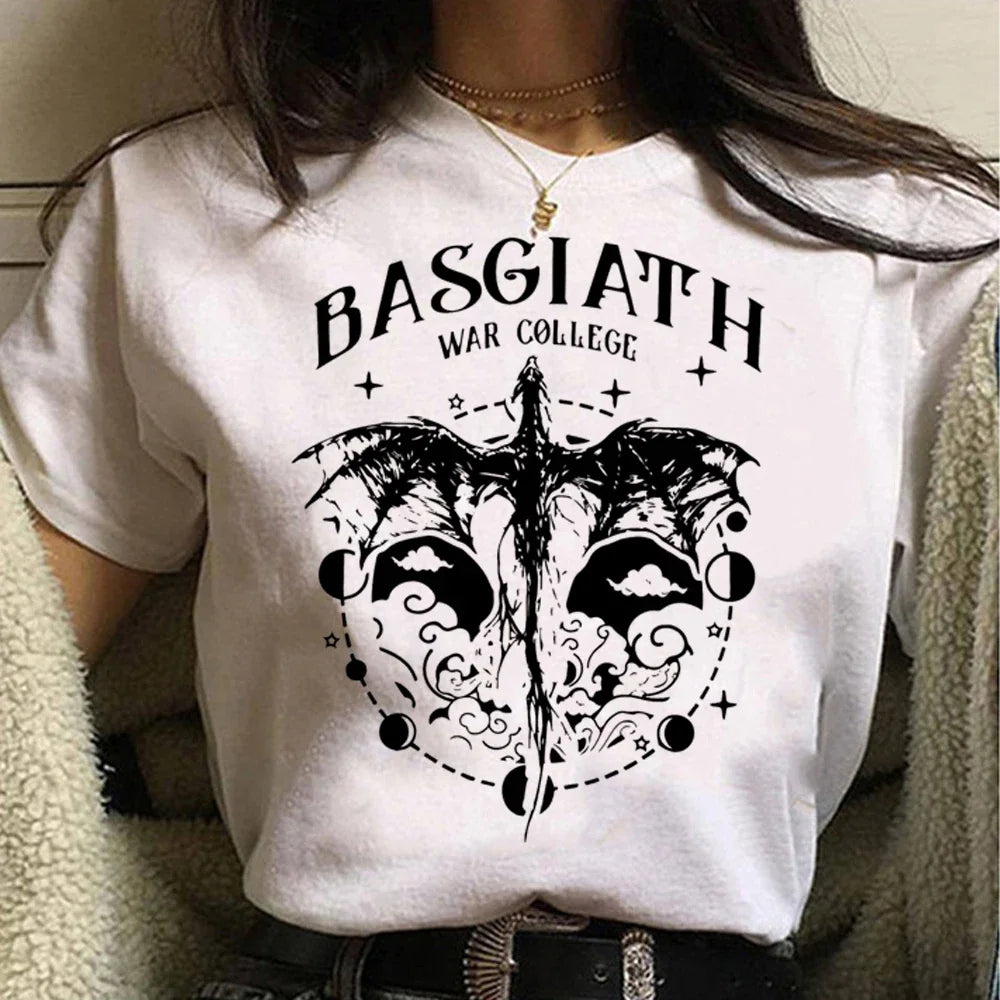 Fantasy Reader Graphic Tee – Dark Academia Bookish Shirt, Romantasy Aesthetic Top