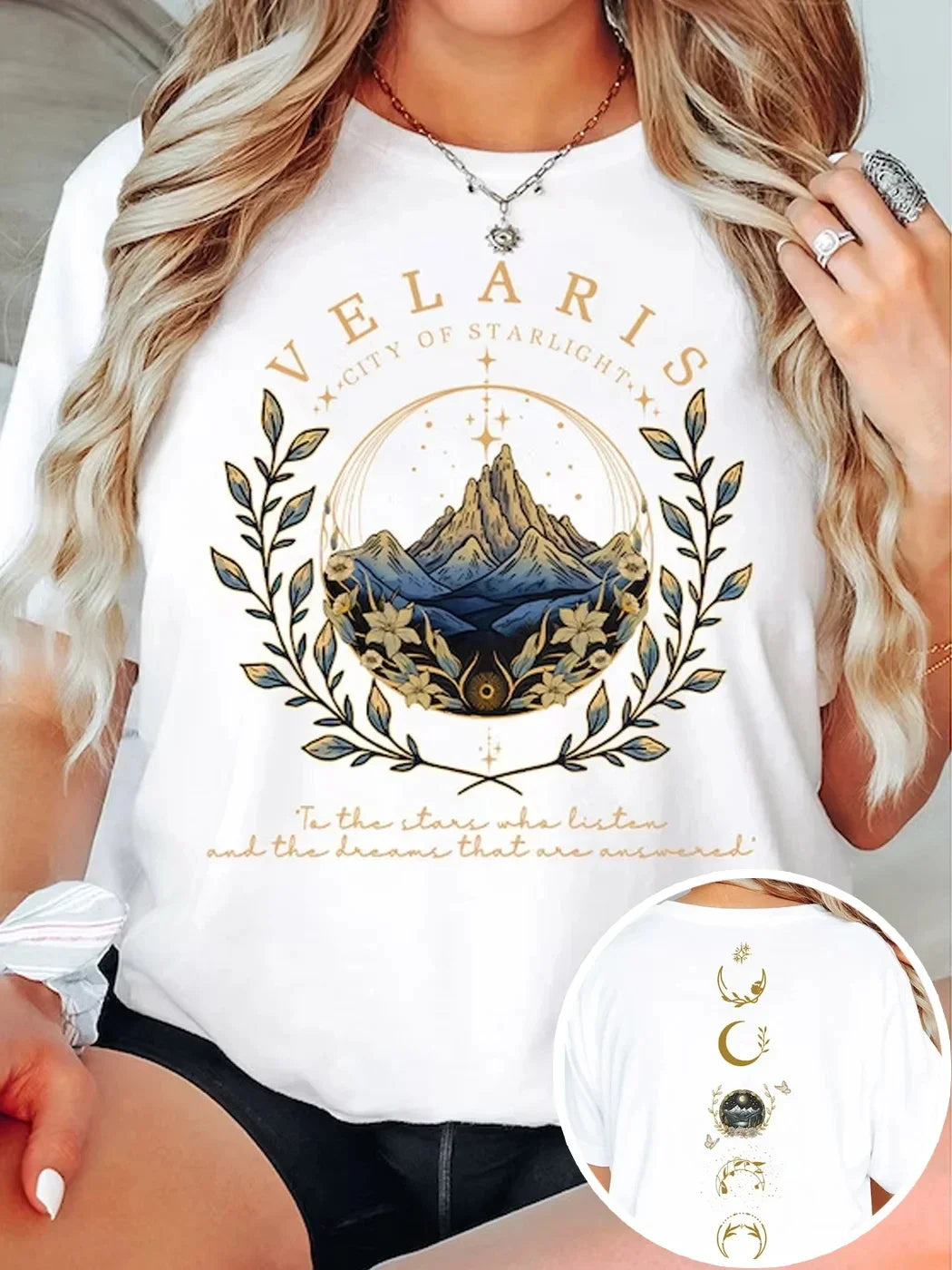 City of Starlight Fantasy Reader Tee