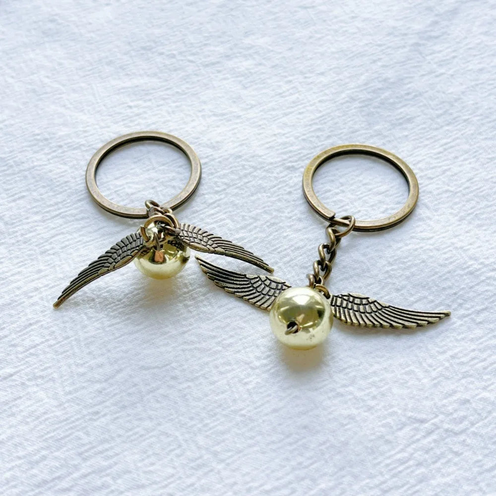 Winged Orb Fantasy Keychain