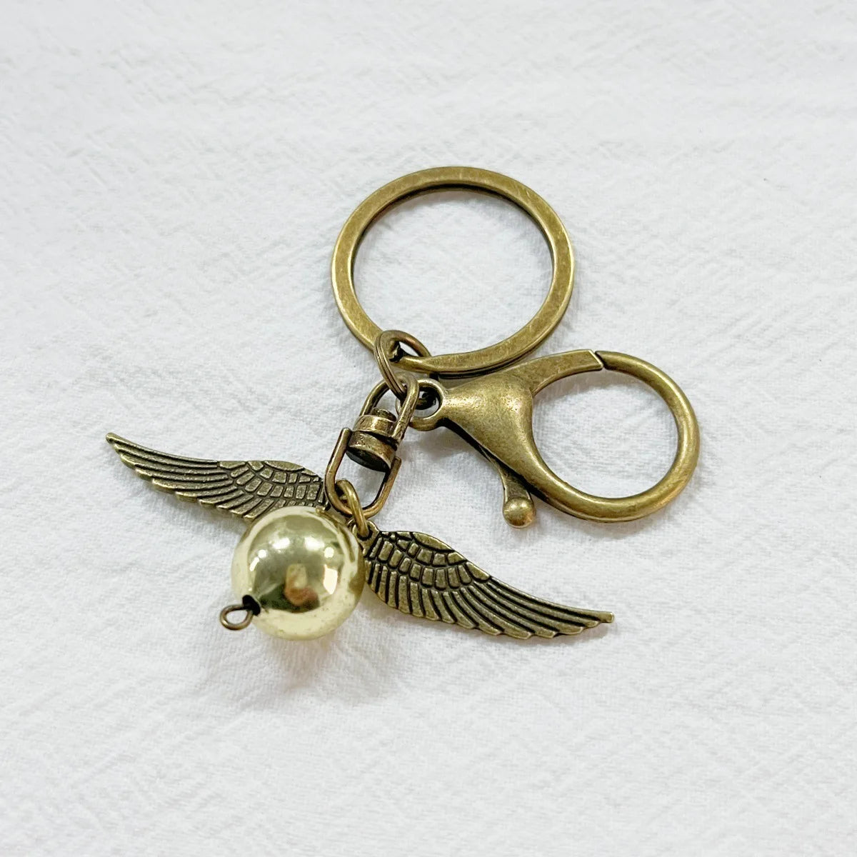 Winged Orb Fantasy Keychain