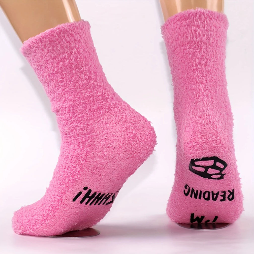 Shhh I’m Reading Cozy Book Lover Socks