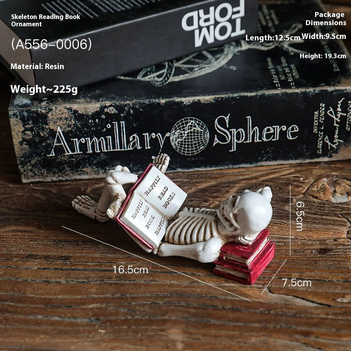 Nordic Reading Figurine – Minimalist Book Lover Decor