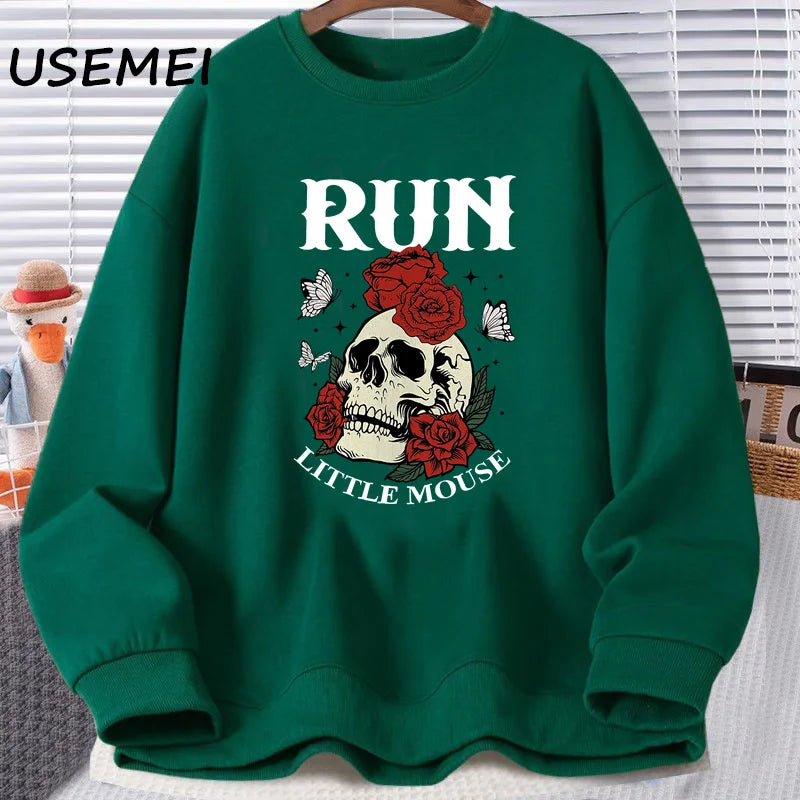 Run Little Mouse Sweatshirt | Dark Romance Book Lover Crewneck