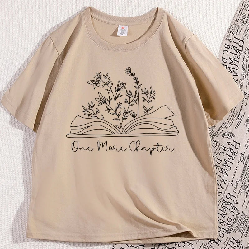 Just One More Chapter Tee – Cozy Book Lover Shirt
