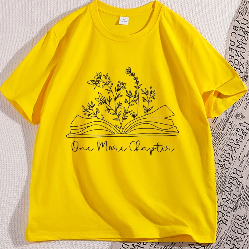 Just One More Chapter Tee – Cozy Book Lover Shirt