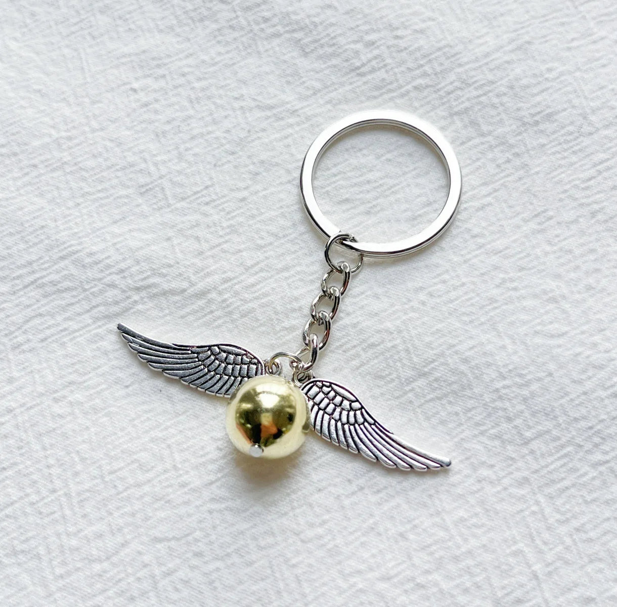 Winged Orb Fantasy Keychain