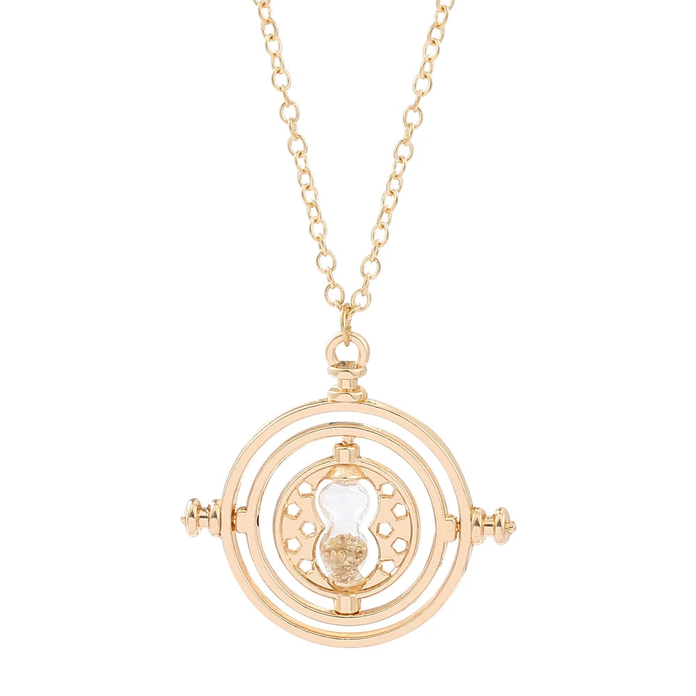 Celestial Hourglass Necklace for Book Lovers