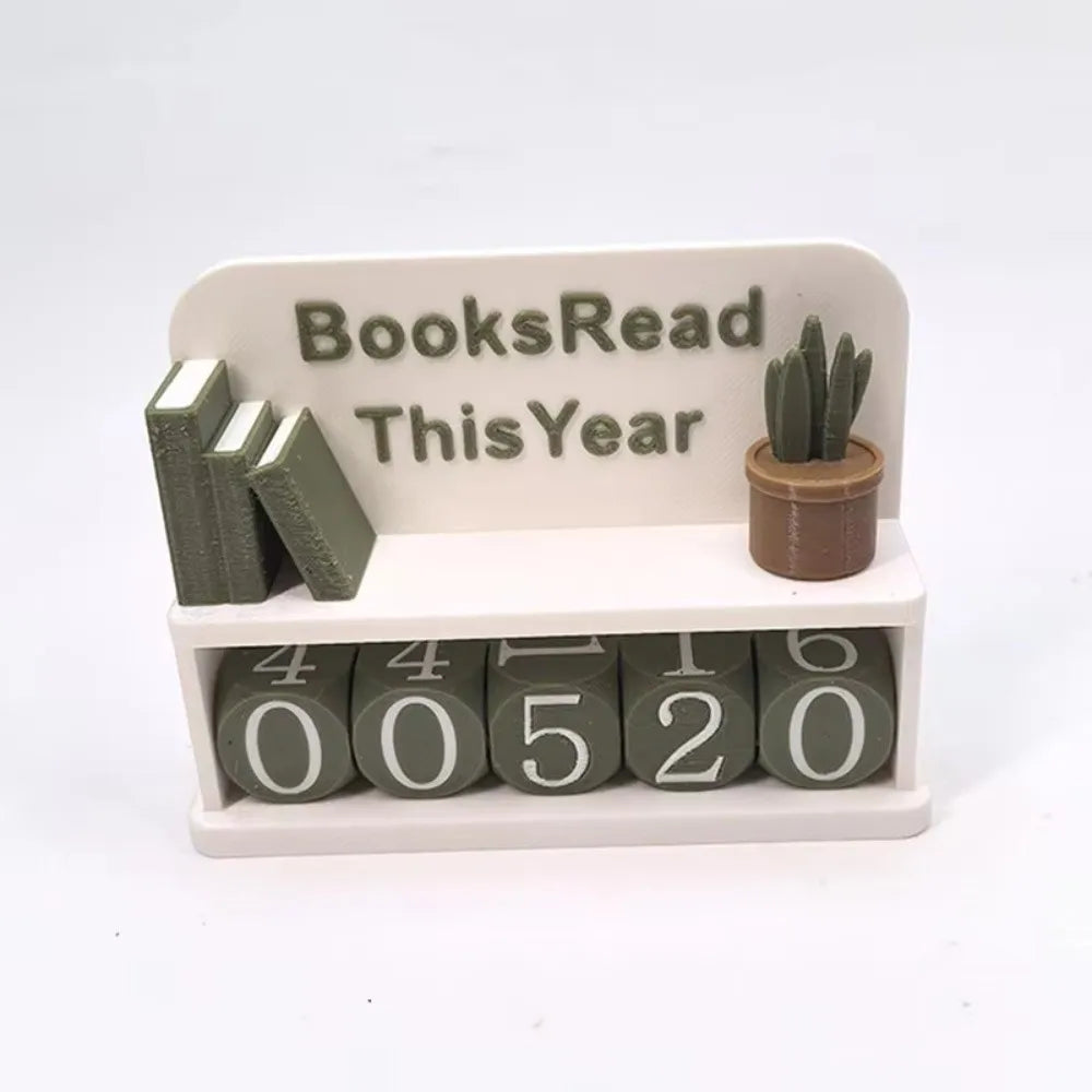 Books Read Tracker – Book Lover Reading Counter Shelf Decor