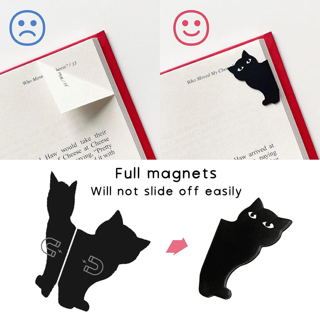 Cute Magnetic Bookmark Set – 6 Pack for Book Lovers